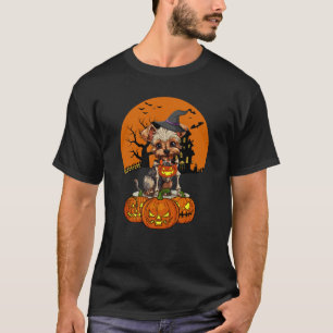Camiseta Halloween del Perro Terrier de Yorkshire