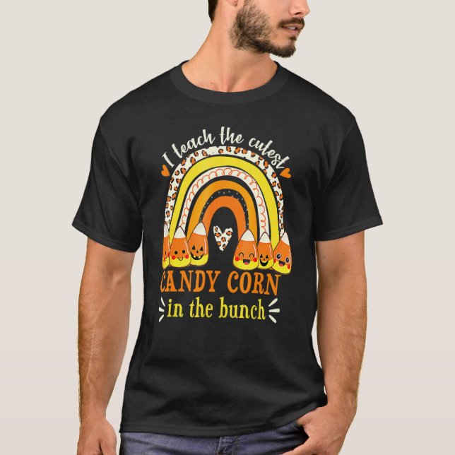 Camiseta Halloween del profesor de maíz dulce Rainbow I (Anverso)
