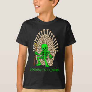Camiseta Halloween del Trono de Huesos de Skeleton