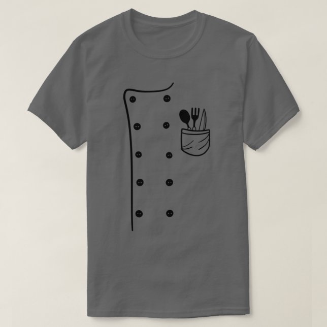 Camiseta Halloween del uniforme de cocinero de chef (Diseño del anverso)