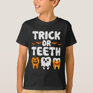 Camiseta Halloween Dental Dental Dentista Halloween Funny