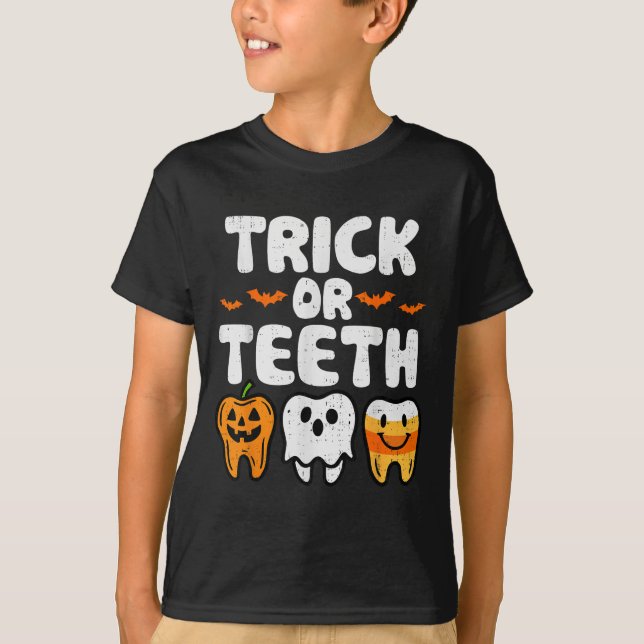 Camiseta Halloween Dental Dental Dentista Halloween Funny (Anverso)
