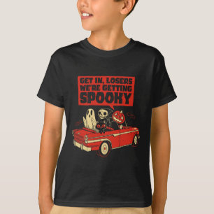 Camiseta Halloween Design Skeleton Pumpkin Ghost entrar en 