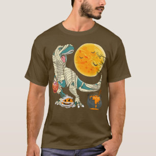Camiseta Halloween Dinosaur Mummy T re Pumpkin para niños