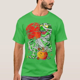 Camiseta Halloween Dinosaur T Rex Skeleton Scary BoysTeens
