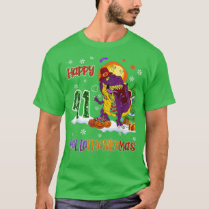 Camiseta Halloween Dinosaurios Navidades Cumpleaños 41° Hal