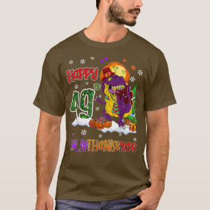 Camiseta Halloween Dinosaurios Navidades Cumpleaños 49° Hal