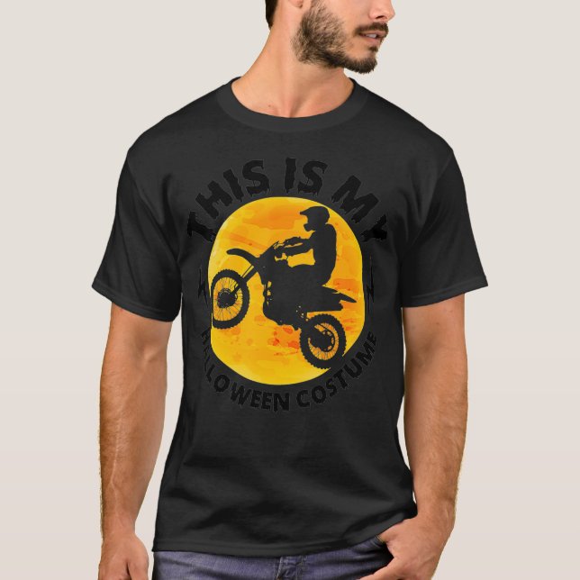 Camiseta Halloween Dirt Biker Costume Gift Funny Motocross (Anverso)