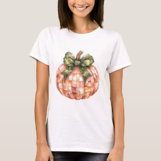 Camiseta Halloween Disco Ball Pumpkin Print