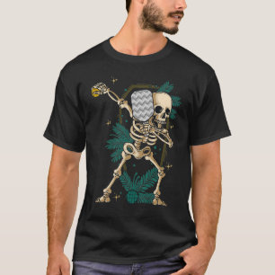 Camiseta Halloween Disfraces De Baloncesto Dabbing Skeletpi
