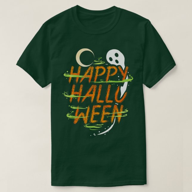 Camiseta Halloween Disstume Espíritu Fantasma Deseos Feliz  (Diseño del anverso)