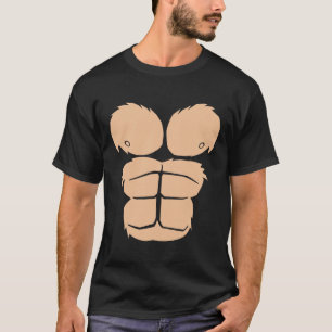 Camiseta Halloween Disstume Fun Mono Gorila Chest Suit Ha