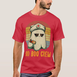 Camiseta Halloween divertida de la enfermera retro fantasma