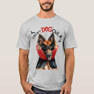 Camiseta Halloween divertida del perro de los vampiros de T