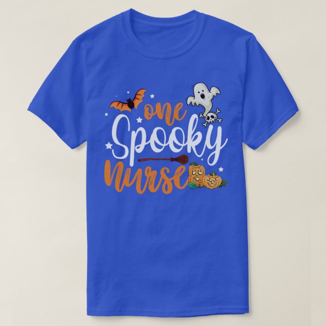 Camiseta Halloween divertida enfermera que habla de la cala (Diseño del anverso)