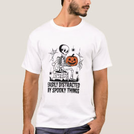 Camiseta Halloween divertida fácilmente por cosas espeluzna
