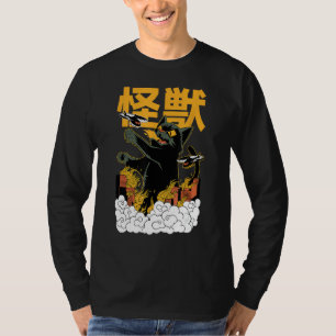 Camiseta Halloween divertida - Gato japonés del monstruo de