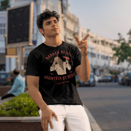 Camiseta Halloween divertido con barbero por día, monstruo