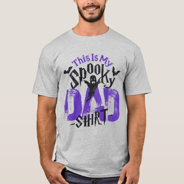 Camiseta Halloween divertido 🎃 Dad Tee Boo Scary 👻 Ghost  (Anverso)