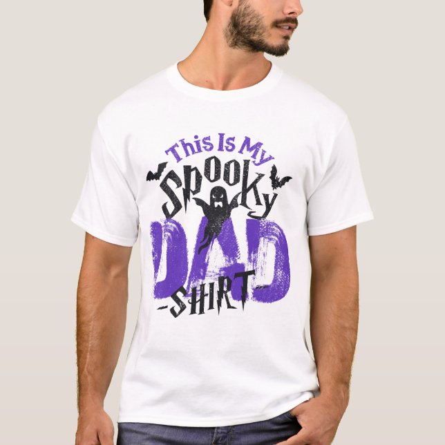 Camiseta Halloween divertido 🎃 Dad Tee Boo Scary 👻 Ghost  (Anverso)