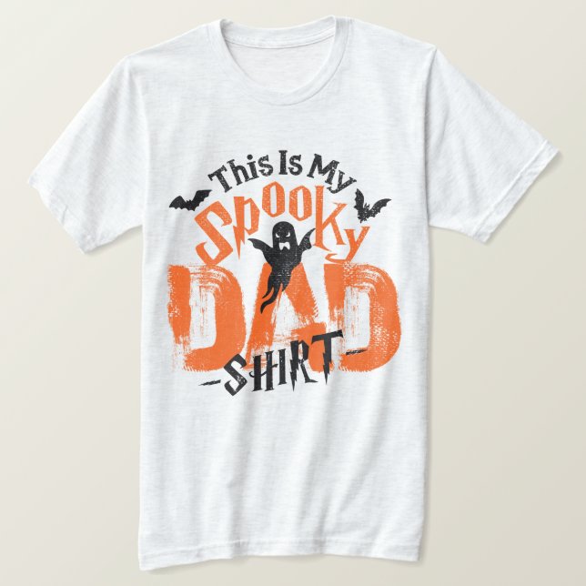 Camiseta Halloween divertido 🎃 Dad Tee Boo Scary 👻 Ghost  (Anverso del diseño)