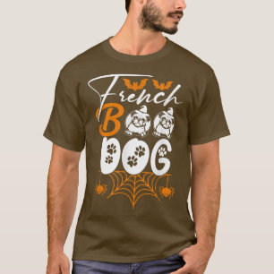 Camiseta Halloween divertido de perro boo francés, Bulldog