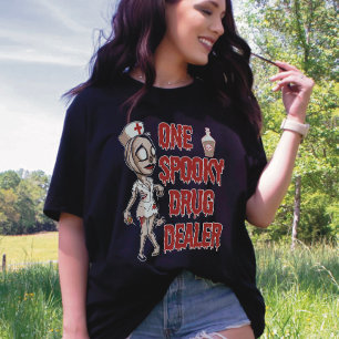 Camiseta Halloween divertido de un espeluznante traficante 