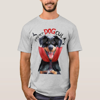 Camiseta Halloween divertido del perro de los vampiros de B