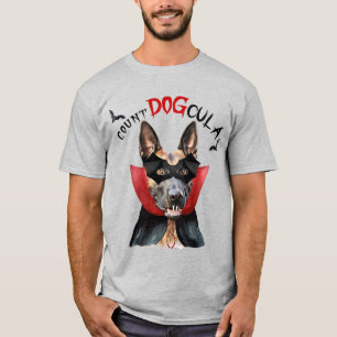 Camiseta Halloween divertido del perro vampiro malinés belg