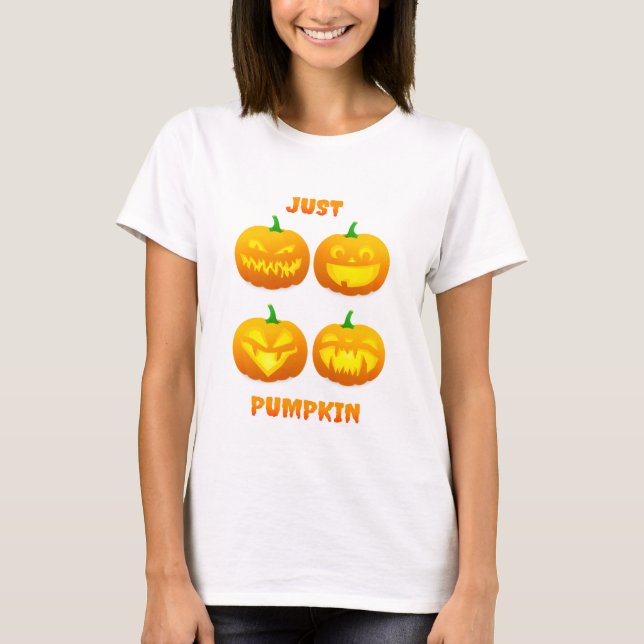 Camiseta Halloween Divertido Jack O Lantern Pumpkin (Anverso)