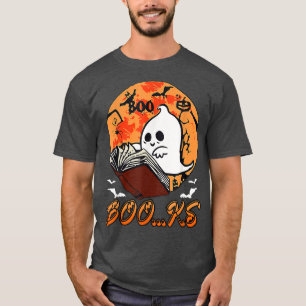Camiseta Halloween divertido libro fantasma que lee Hallowe
