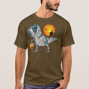 Camiseta Halloween divertidos chicos Dinosaurios T re Mummy