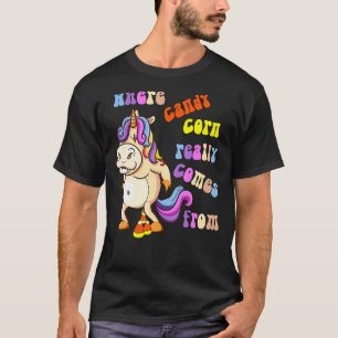 Camiseta Halloween Donde El Candy Corn De Verdad Viene De A