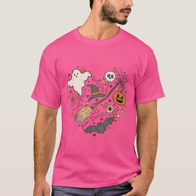 Camiseta Halloween Doodles Hearth Sweatshirt Halloween Pump (Anverso)