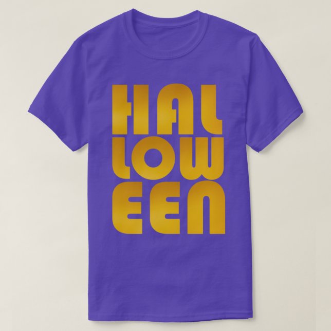 Camiseta Halloween dorado (Diseño del anverso)