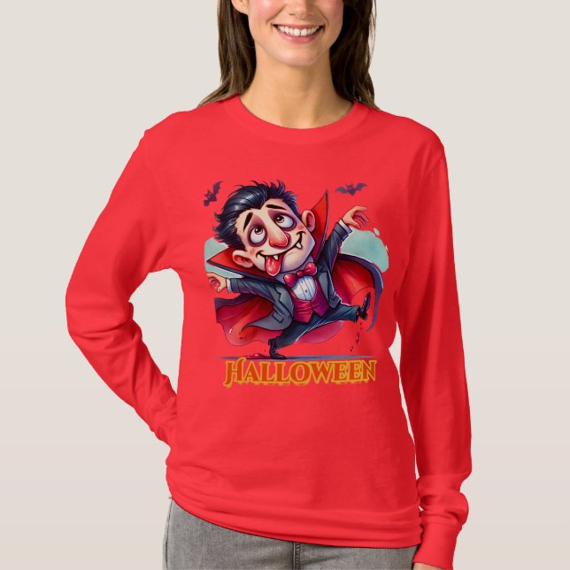 Camiseta Halloween dracula2 (Anverso)