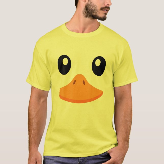 Camiseta Halloween Duck Costume Mujeres Adultas Hombres Cut (Anverso)