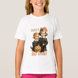 Camiseta Halloween dulce y espeluznante