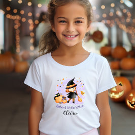 Camiseta Halloween, el nombre de la pequeña bruja más lindo