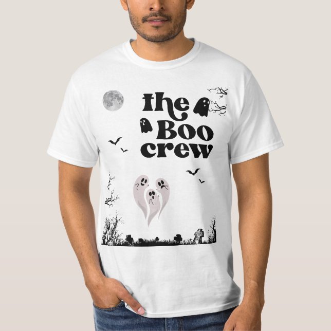 Camiseta Halloween El trío del equipo boo de fantasmas (Anverso)