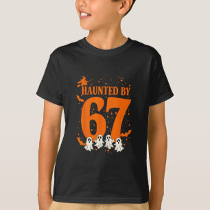 Camiseta Halloween Embrujado Embrujado 67 Número 67 Seis Si