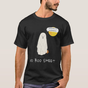 Camiseta Halloween En Agosto Pun   Fantasma, SIN HOJA