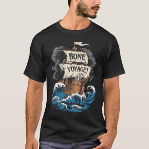 Camiseta Halloween en el divertido Skeleton Pirata Voyage