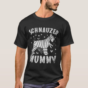 Camiseta Halloween en miniatura de Schnauzer Mummy