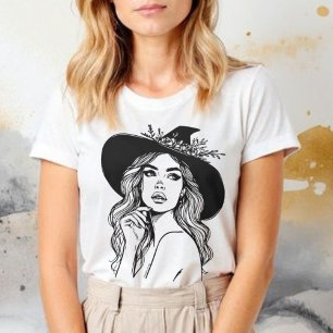 Camiseta Halloween en temporada de fantasía de arte bohemio