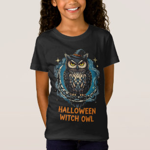 Camiseta Halloween encantada Bruja Lechuza Diseño Noche Mág