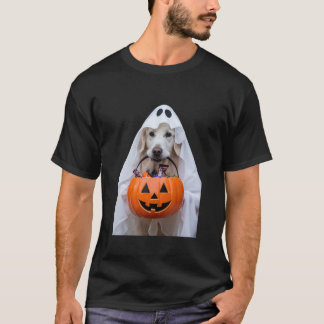 Camiseta Halloween English Cream Golden Retriever Pumpkin D