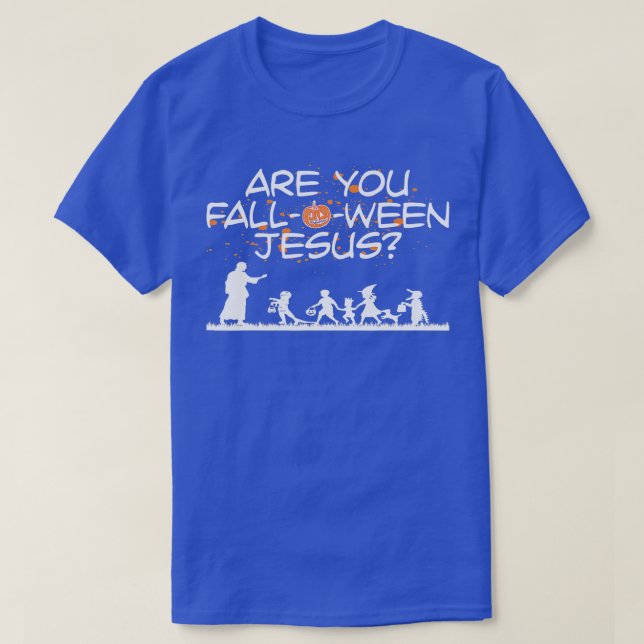 Camiseta Halloween eres Jesús de Falloween (Diseño del anverso)