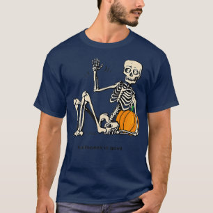 Camiseta Halloween es bueno y la vida calabaza de escrúpulo