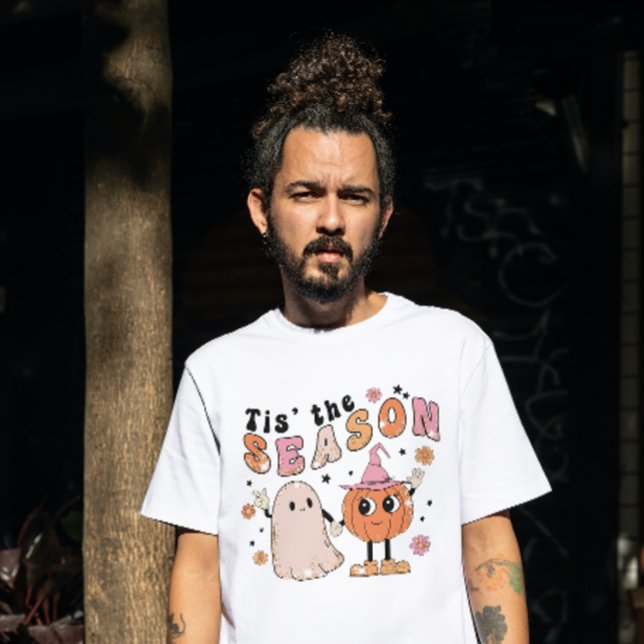 CAMISETA HALLOWEEN ES EL FANTASMA Y PUMPKIN DE TEMPORADA (Subido por el creador)